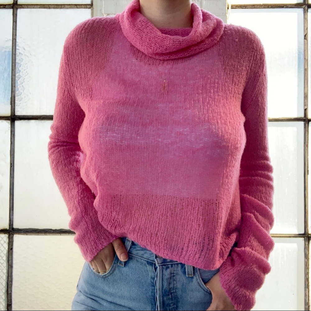 Soft Bubble Gum Pink Knit Sweater